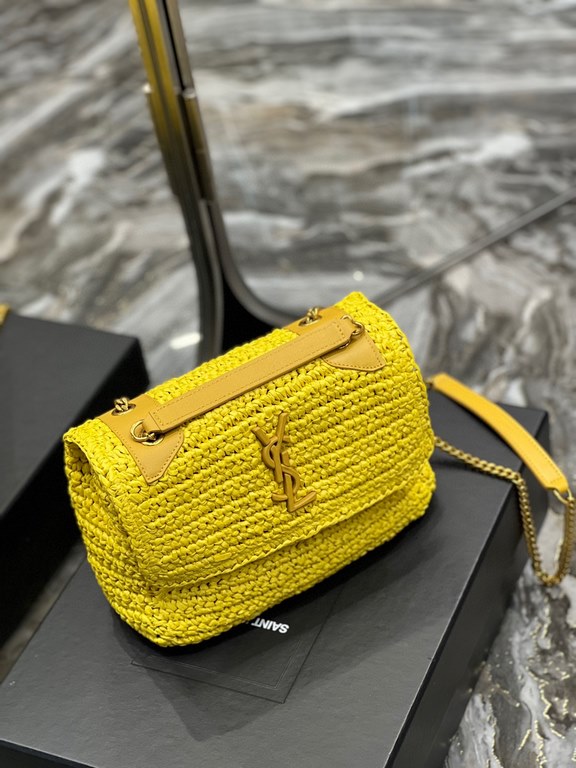 [In stock in seconds]  straw woven bag fast fallNiki woven bag to la~Full of artistic atmosphere , Raffia grass weaving is very solid, super texture, French lazy wind, daily with private clothes will not be wrong single 