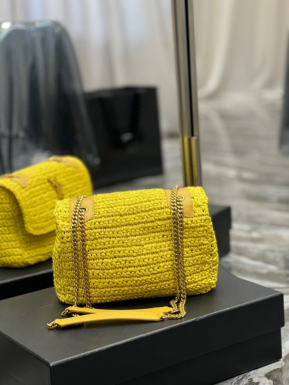 [In stock in seconds]  straw woven bag fast fallNiki woven bag to la~Full of artistic atmosphere , Raffia grass weaving is very solid, super texture, French lazy wind, daily with private clothes will not be wrong single 