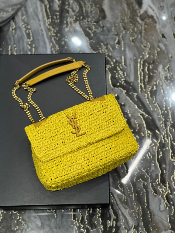 [In stock in seconds]  straw woven bag fast fallNiki woven bag to la~Full of artistic atmosphere , Raffia grass weaving is very solid, super texture, French lazy wind, daily with private clothes will not be wrong single 