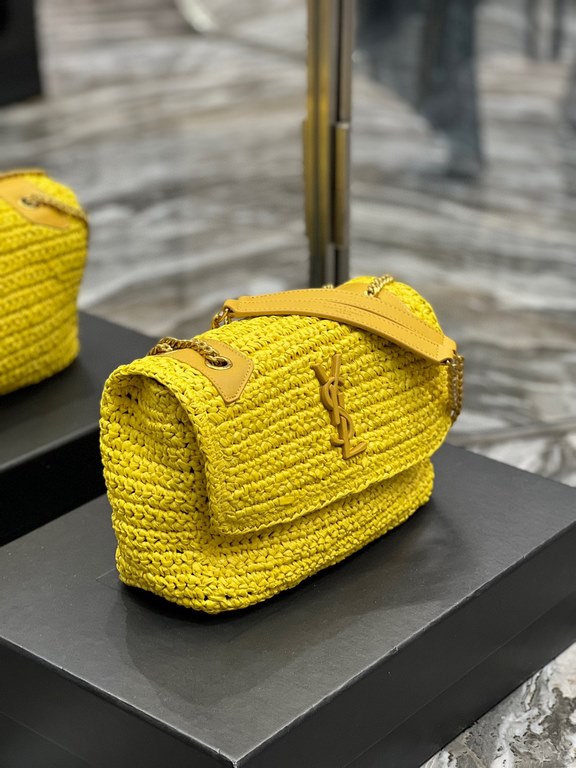 [In stock in seconds]  straw woven bag fast fallNiki woven bag to la~Full of artistic atmosphere , Raffia grass weaving is very solid, super texture, French lazy wind, daily with private clothes will not be wrong single 