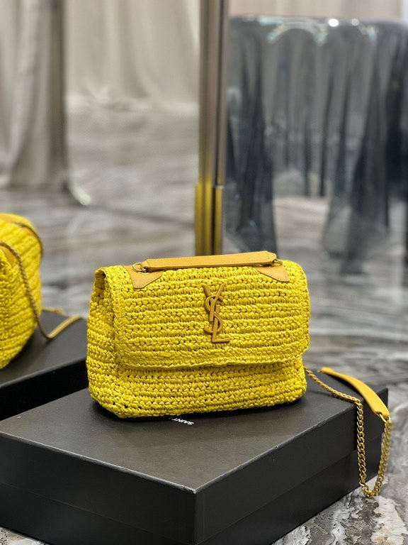 [In stock in seconds]  straw woven bag fast fallNiki woven bag to la~Full of artistic atmosphere , Raffia grass weaving is very solid, super texture, French lazy wind, daily with private clothes will not be wrong single 