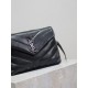 Loulou 20cm-Black with Silver BuckleY family classic explosive models! The most practical and versatile, imported Italian cowhide leather carefully crafted, feel great! The bag is ultra-light weight, no sense of burden, 