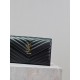 Black Gold Button Caviar_MONOGRAM_Envelope Bag. Super practical a small bag, the most classic style, upgrade the most advanced version, 100% Italian calf leather with fine handmade; customized metal Y family logo highlig