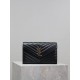 Black Gold Button Caviar_MONOGRAM_Envelope Bag. Super practical a small bag, the most classic style, upgrade the most advanced version, 100% Italian calf leather with fine handmade; customized metal Y family logo highlig