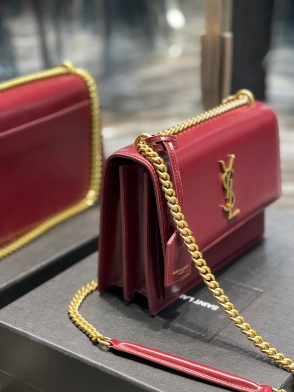 [In stock in seconds]              #Burgundy with gold buttons #The unbeatable classic toothpick print sunset sunset bag! Out for such a long time the heat is still unabated, it can be seen that it is loved to an extraor