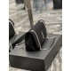 [In stock in seconds]JAMIE_Medium size 25cm knitted splicing modelsLow-profile black silver buckle with knitted cotton linen, natural simple and fashionable, flap inside cowhide, the process is very complex, texture on t