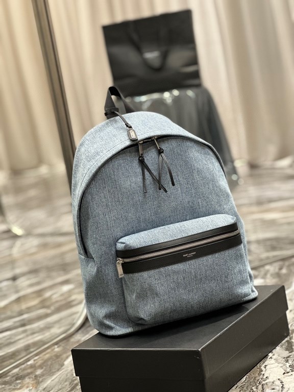 [In stock in seconds]  Shoulder bag arrived _ washed denim with leather modelsCounter limited launch Crafted to create this backpack, washed very craftsmanship, with imported Italian cowhide, very light and convenient, p