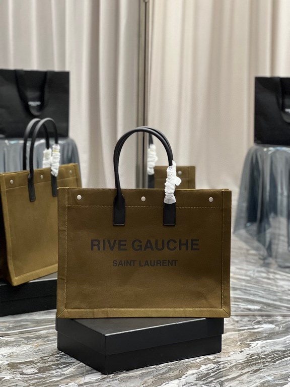 [Spot seconds to send]Rive Gauche Tote Bag, left bank shopping bag  , from custom linen material to hardware in to silk screen, every detail I demand perfection! zp purchased open mold customization, seriously, this is t