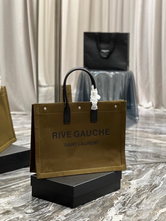 [Spot seconds to send]Rive Gauche Tote Bag, left bank shopping bag  , from custom linen material to hardware in to silk screen, every detail I demand perfection! zp purchased open mold customization, seriously, this is t