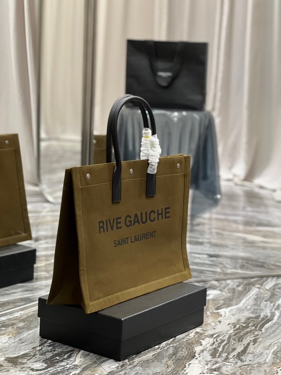 [Spot seconds to send]Rive Gauche Tote Bag, left bank shopping bag  , from custom linen material to hardware in to silk screen, every detail I demand perfection! zp purchased open mold customization, seriously, this is t