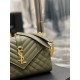 [In stock in seconds]#Envelope #Green with Gold BuckleMedium grain embossed quilted leather envelope bagClassic is timeless, the beauty of the sky V pattern spelling diamond pattern of caviar, Italian cowhide with eye-ca