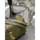 [In stock in seconds]#Envelope #Green with Gold BuckleMedium grain embossed quilted leather envelope bagClassic is timeless, the beauty of the sky V pattern spelling diamond pattern of caviar, Italian cowhide with eye-ca