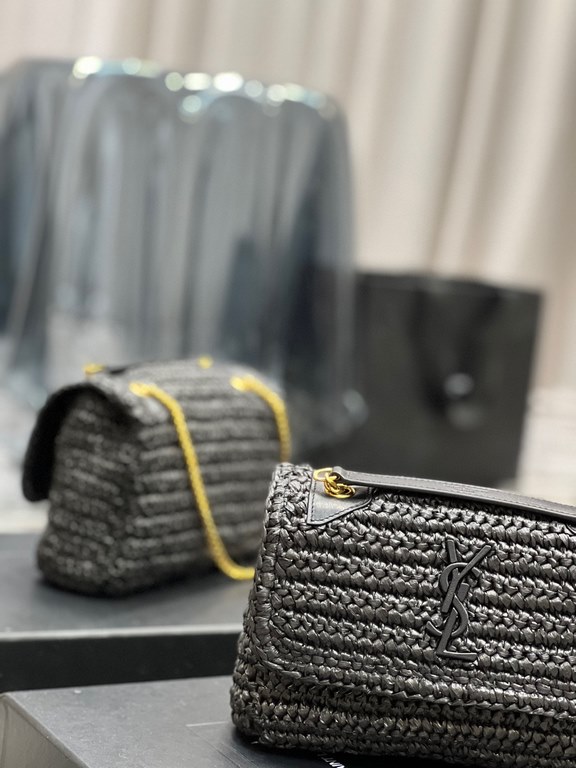 [In stock in seconds]  straw woven bag fast fallNiki woven bag to la~Full of artistic atmosphere , Raffia grass weaving is very solid, super texture, French lazy wind, daily with private clothes will not be wrong single 