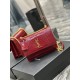 [In stock in seconds]              #Burgundy color with gold buckle #Unbeatable classic model crocodile print sunset bag! Out for such a long time the heat is still unabated, it can be seen that it is loved to an extraor