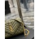 [In stock in seconds]#Envelope #Green with Gold BuckleSmall grained embossed quilted leather envelope bagClassic is timeless, the beauty of the V grain quilted diamond caviar pattern, very wear-resistant, Italian cowhide