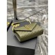 [In stock in seconds]#Envelope #Green with Gold BuckleSmall grained embossed quilted leather envelope bagClassic is timeless, the beauty of the V grain quilted diamond caviar pattern, very wear-resistant, Italian cowhide