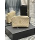 Gaby quilted cosmetic bagclutch _Simple and generousclean appearance at a glance is particularly handsome and cool!The whole bag inside and outside are carefully crafted with imported Italian lambskin, which is extremely