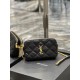 [In stock in seconds]Counter latest BECKY rhombic quilted double zipper clutch bag, made of original lambskin with quite delicate feel, with rhombic quilted pattern and simple iconic logo, atmospheric classic and versati