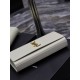 Classic Kate_ClutchWhite caviar with gold buckleClassic flap clutch    very representative of the metal logo logo, imported Italian caviar cowhide, simple metal decorations, the overall low-key exquisite and versatile, h