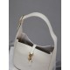 [Original Leather] White_LE 5A7 Underarm Bag This year's hot vintage underarm bag has been very popular, the leather is fine and smooth, and the bag design is very simple and high quality, the capacity is enough to use, 