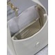 [Original Leather] White_LE 5A7 Underarm Bag This year's hot vintage underarm bag has been very popular, the leather is fine and smooth, and the bag design is very simple and high quality, the capacity is enough to use, 