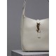 [Original Leather] White_LE 5A7 Underarm Bag This year's hot vintage underarm bag has been very popular, the leather is fine and smooth, and the bag design is very simple and high quality, the capacity is enough to use, 