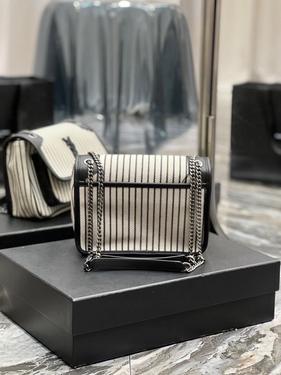 [In stock in seconds]Spring and summer models cotton and linen stripes with leather out la   ♀Explosive Niki launched a new cotton and linen stripes with leather series   ♀The designer still expresses the bag shape as ge