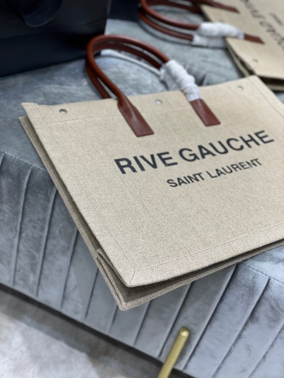 [Spot seconds to send]Rive Gauche Tote Bag, left bank shopping bag  , from custom linen material to hardware in to silk screen, every detail I demand perfection! zp purchased open mold customization, seriously, this is t