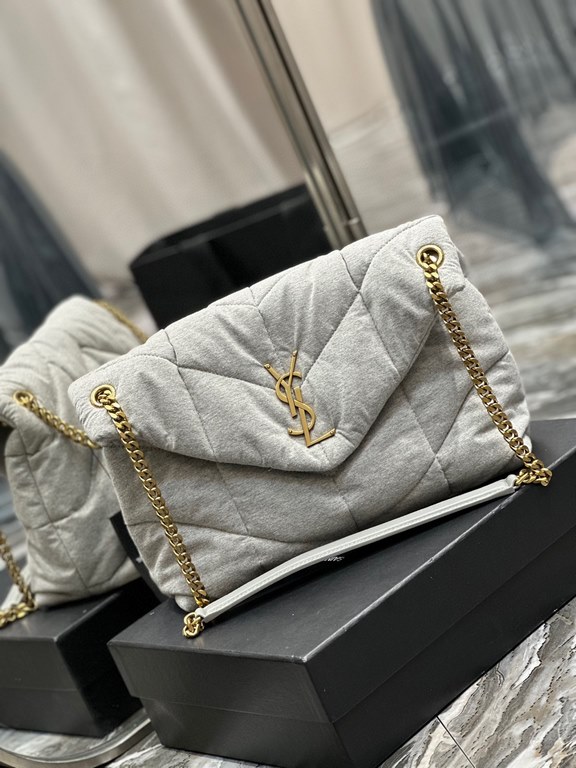 [spot second shipment]Autumn and winter new models out la   ♀Opened Loulou puffer launches new color cotton knit series   ♀The designer still expresses the bag shape as gentle and elastic, expressing more warm and pleasa