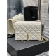 Becky_25cm White#Becky diamond quilted lambskin chain bag.This bag is one of the most beautiful and beautifully crafted bags in the collection! The diamond-shaped quilted pattern gives off a diamond-like luster! The gold