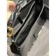 [In stock in seconds][Original Leather] Black Patent Leather_2021 spring and summer new underarm bag Le5A7 BagStrongly recommend   one of the treasure bags this year! Minimalist shape   metal logo Buckle closure design A