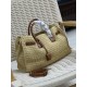 Sac de jour_Organizer bag in woven raffiaArtistic in nature, the raffia weave is very solid, super textured and uniquely crafted, with a classic metal logo and lots of details. You can't go wrong with this everyday bag, 