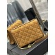 Becky_25cm Earthy Suede#Becky diamond quilted lambskin chain bag.Absolutely, positively part of the Love at First Sight collection! The diamond-shaped quilted pattern gives off a diamond-like glamor! The gold Y logo stan