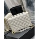 Becky_26cm White#Becky diamond quilted lambskin chain bag.This bag is one of the most beautiful and beautiful of the collection! The diamond-shaped quilted pattern gives off a diamond-like luster! The gold Y logo stands 