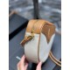 [In-stock seconds]                Peach Heart Bun_Unique peach heart design playful and cute, the continuation of the hottest color blocking series of 2021, using imported head layer calf leather with linen material, eve