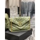 [In stock in secondsAvocado Green with Gold Buckle-               _ quilted lambskin bag, 100% lambskin production, soft and delicate feel, as if embracing the clouds   like feeling; classic Y family logo, chain and grom