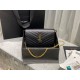 [In stock in seconds]#            #[Genuine Original Leather] Latest version_#Black with gold buckle#MONOGRAM Caviar Pattern Original Leather Version Envelope Bag. Super practical a small bag, the most classic style, upg