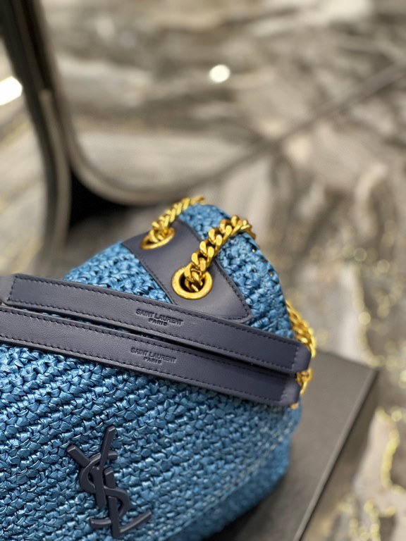 [In stock in seconds]  straw woven bag fast fallNiki woven bag to la~Full of artistic atmosphere , Raffia grass weaving is very solid, super texture, French lazy wind, daily with private clothes will not be wrong single 