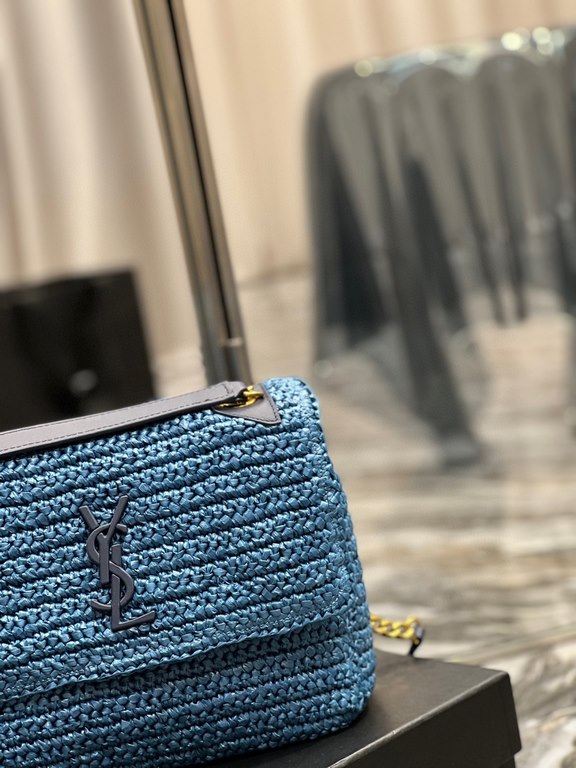 [In stock in seconds]  straw woven bag fast fallNiki woven bag to la~Full of artistic atmosphere , Raffia grass weaving is very solid, super texture, French lazy wind, daily with private clothes will not be wrong single 