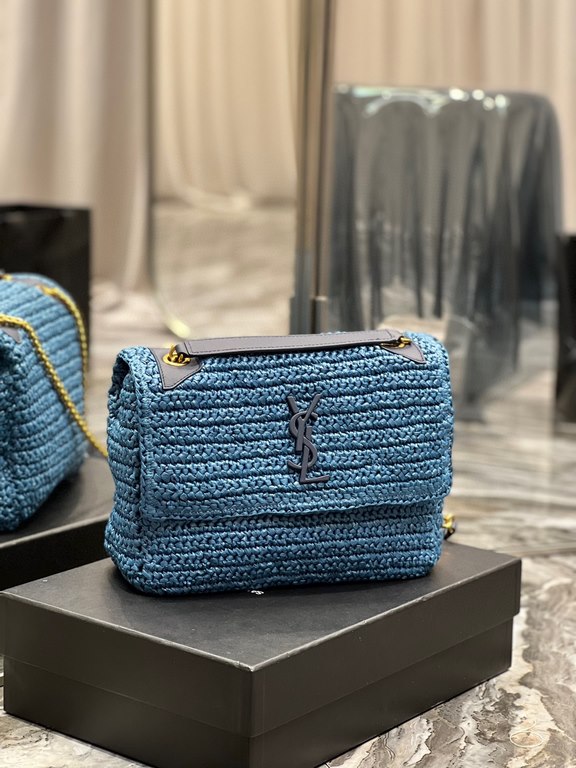 [In stock in seconds]  straw woven bag fast fallNiki woven bag to la~Full of artistic atmosphere , Raffia grass weaving is very solid, super texture, French lazy wind, daily with private clothes will not be wrong single 