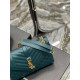 [In stock in seconds]#Envelope# Turquoise Green Gold BuckleMedium grain embossed quilted leather envelope bagClassic is timeless, beautiful out of the sky V pattern spelling diamond pattern of caviar, Italian cowhide wit