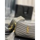 [In-stock Seconds]Gray Gold Button_            Top imported cowhide leather camera bag, ZP open molded and typed to be exactly the same! Very delicate! With fashion tassel charm! Leather inside and outside, the bag has a