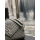 [In stock in seconds]#Envelope# Gray with Silver BuckleMedium grain embossed quilted leather envelope bagClassic is timeless, beautiful out of the sky V grain quilted diamond caviar pattern, Italian cowhide with eye-catc