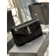 [In stock in secondsBlack silver buckle frosted model-            Size 29x17x11cmModel 577476