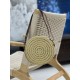 straw woven bag fast fallRound cake woven bag to la ~Full of artistic atmosphere , Raffia grass weaving is very solid, super texture, French lazy wind, daily with private clothes will not be wrong single product, importe