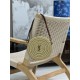 straw woven bag fast fallRound cake woven bag to la ~Full of artistic atmosphere , Raffia grass weaving is very solid, super texture, French lazy wind, daily with private clothes will not be wrong single product, importe