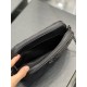 [In stock in seconds]Counter latest BECKY rhombic quilted double zipper clutch bag, made of original lambskin with quite delicate feel, with rhombic quilted pattern and simple iconic logo, atmospheric classic and versati