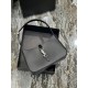 [In stock in seconds][Original Leather] Black Silver Buckle Plain _2022 spring and summer new underarm bag Le5A7 BagStrongly recommend   one of the treasure bags this year! Minimalist shape   metal logo Buckle closure de