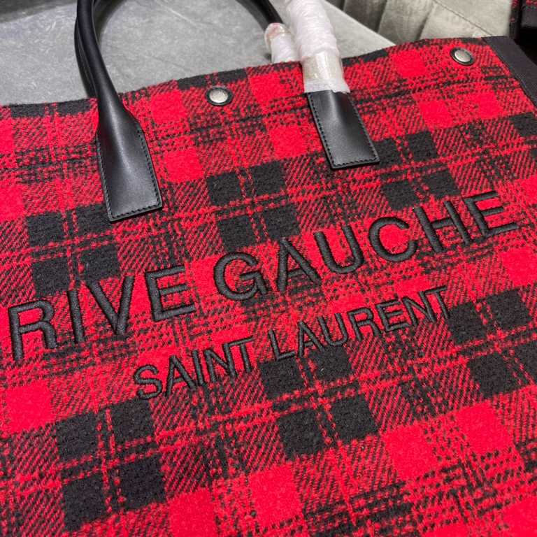 [Spot seconds to send]Rive Gauche Tote Bag, the left bank shopping bag  , from custom tweed material to hardware in to logo embroidery process, every detail I ask for perfection! zp purchased open mold customization, hon