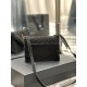 [In stock in secondsGABY mini_ Quilted Textured Envelope BagBlack suede with lamb's wool modelItalian imported suede with lamb's wool, fine handmade with care, exclusive customized metal Y family logo highlights the pers